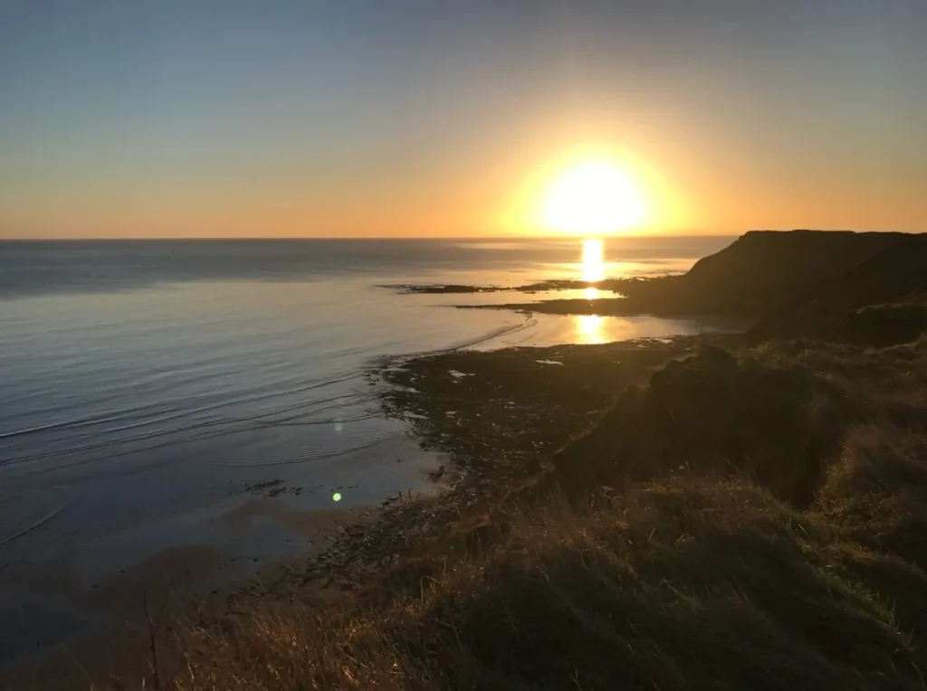 Sunrise over the Scarborough Coast