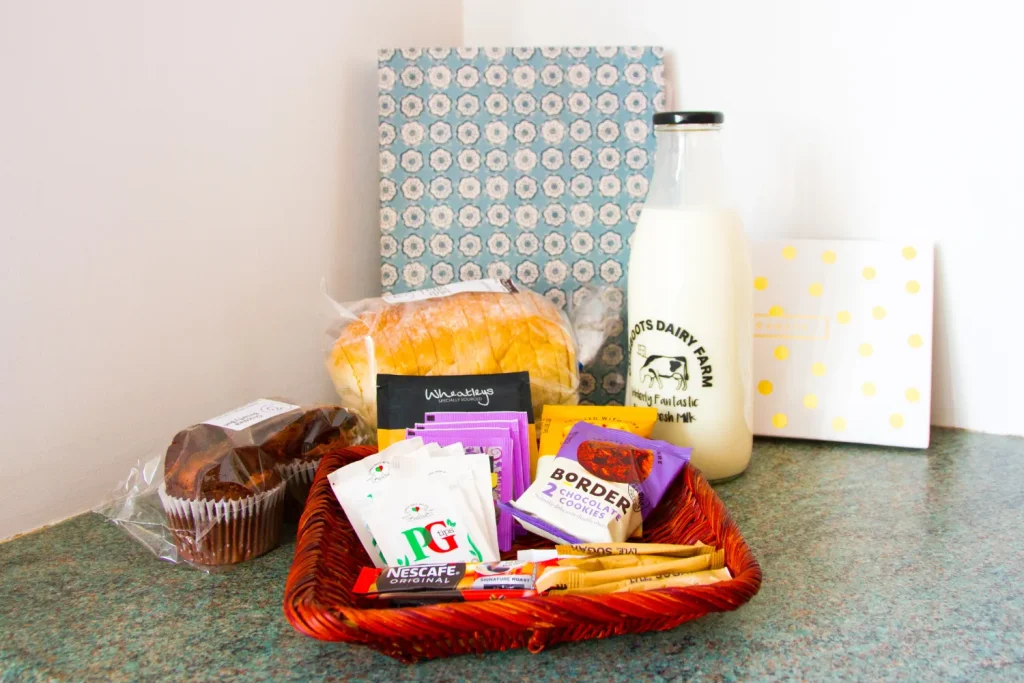 Welcome pack with some lovely treats.