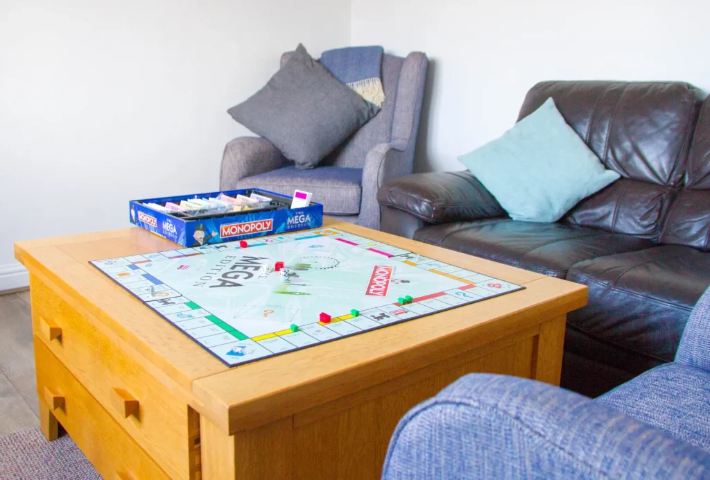 Games room for the kids, at our dog friendly holiday cottage in Scarborough.