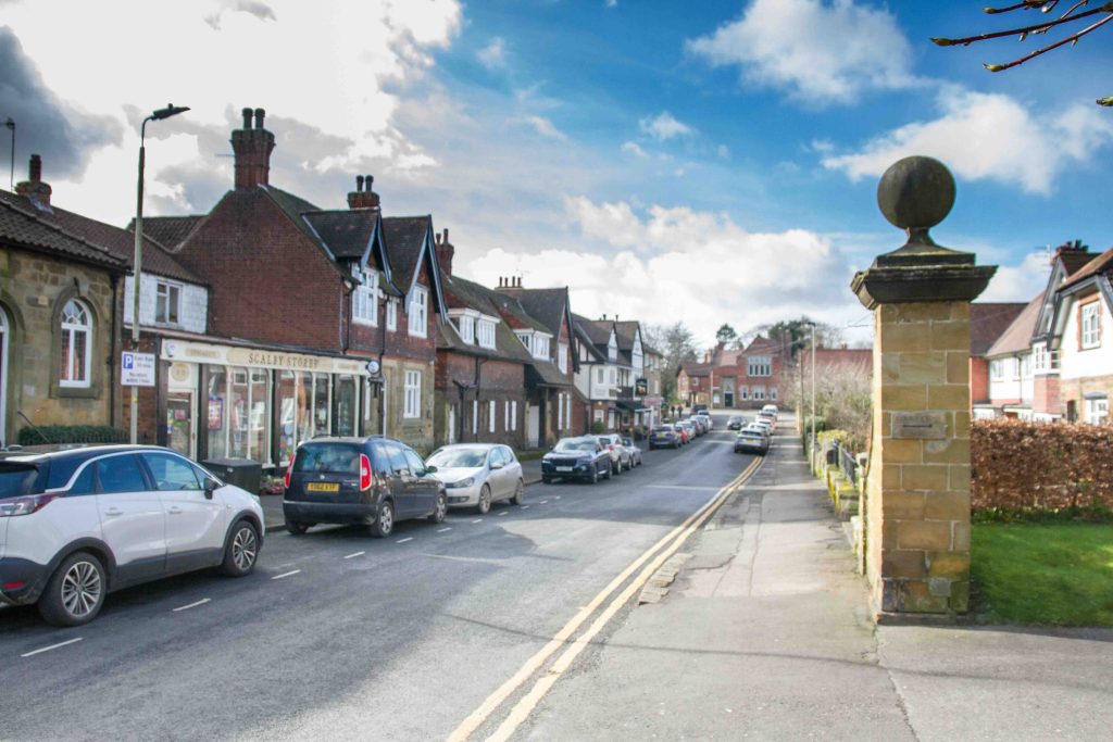 Scalby village with dog friendly pubs and cafes.