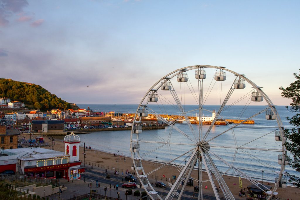 Scarborough Sea Front only a short drive from our holiday home on the Yorkshire Coast.
